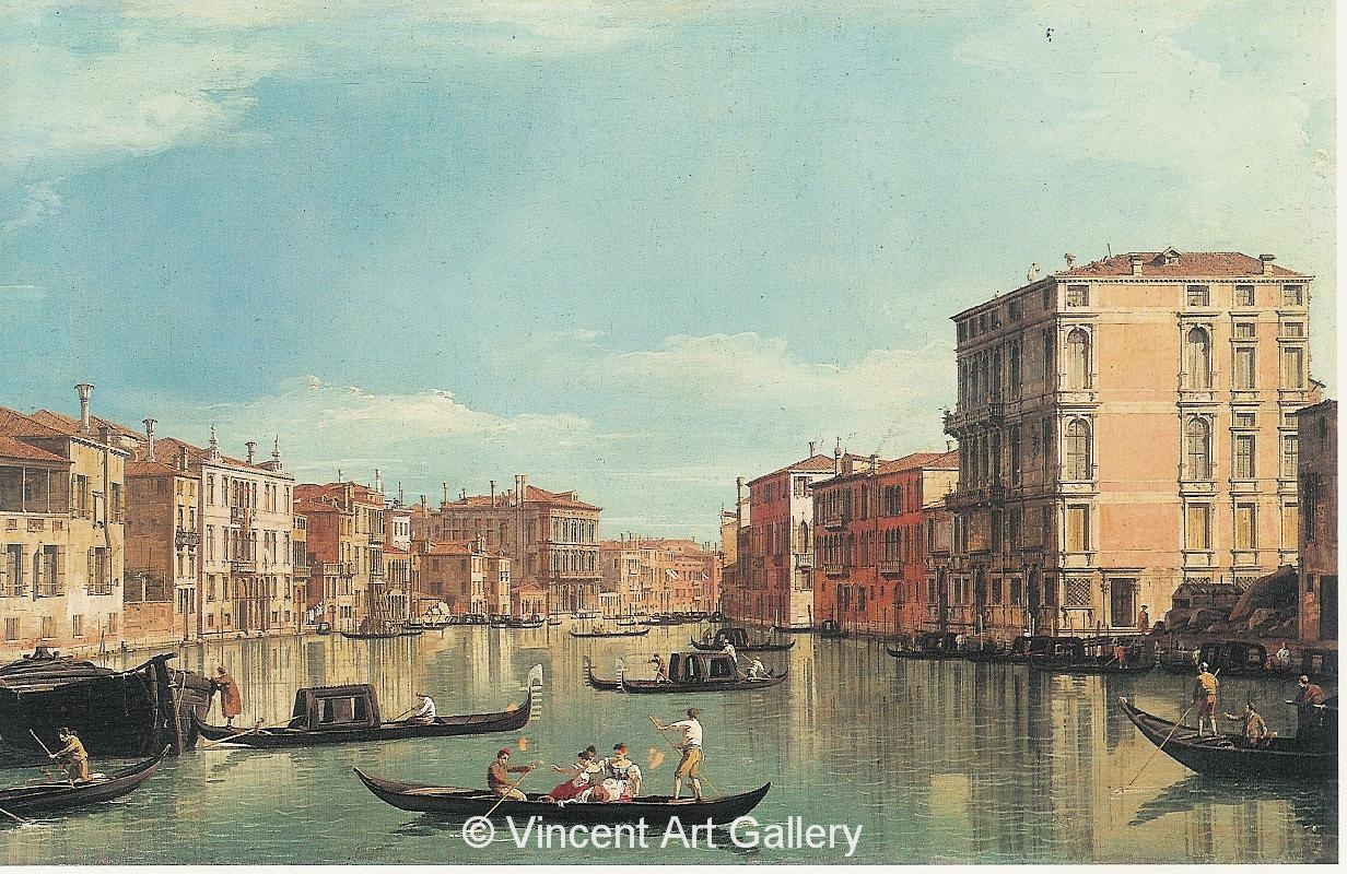 A1011, CANALETTO, Grand Canal between the Palazzo Bembo and the Palazzo Vendramin